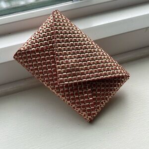 Gold and Pink Patterned Luxe card wallet